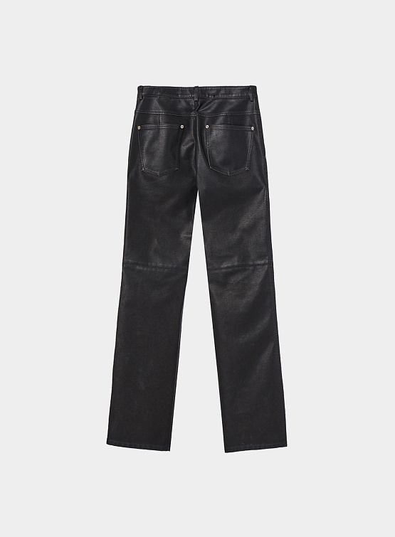 Женские брюки Open YY Eco-Leather Straight Black