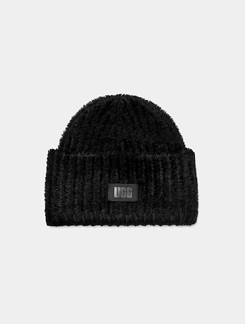 Шапка UGG Chunky Plush Cuff Beanie Black