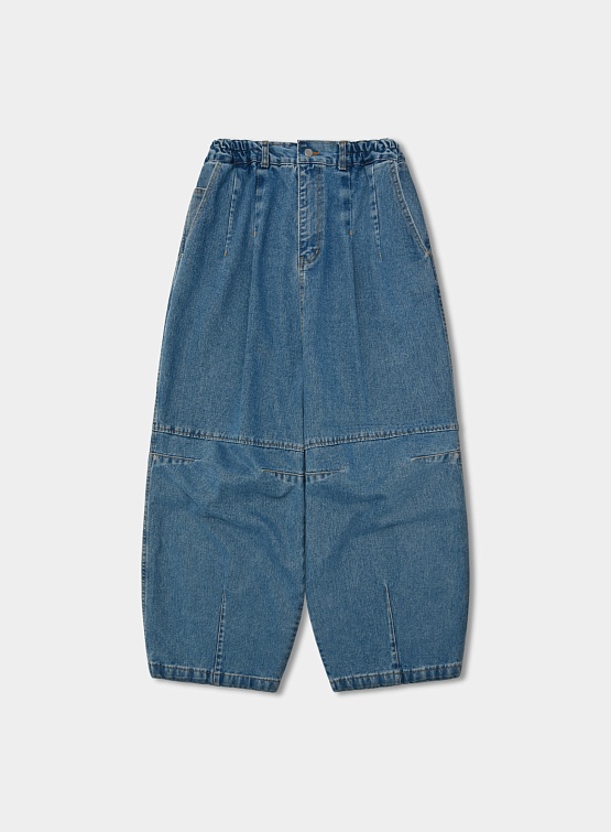 Джинсы ANGLAN Lazy Dart Denim Balloon Pants Blue
