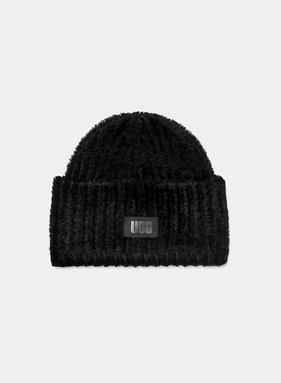 Шапка UGG Chunky Plush Cuff Beanie Black