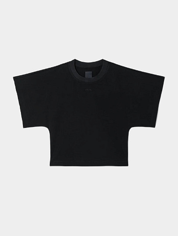Женская футболка JUUN.J Wide Sleeve Crop T-Shirt Black