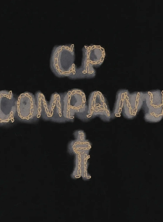 Футболка C.P. Company Mercerized 30/2 Jersey Twisted Logo Black