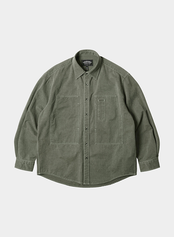 Рубашка FrizmWORKS Washed Carpenter Pocket Olive