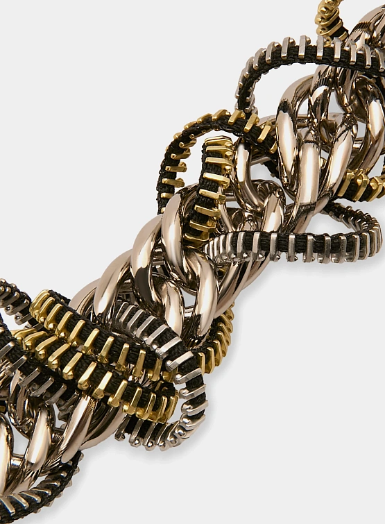 Браслет Jean Paul Gaultier Zippers Silver/Black/Gold