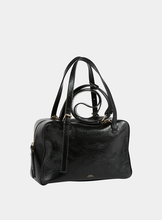 Сумка A.P.C. Virginie Box Crinkled Leather Noir