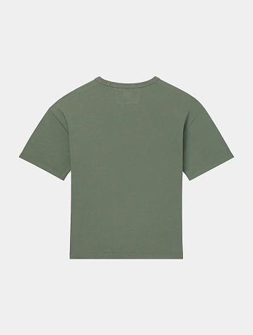 Футболка C.P. Company 20/1 Jersey Boxy Logo Thyme Green