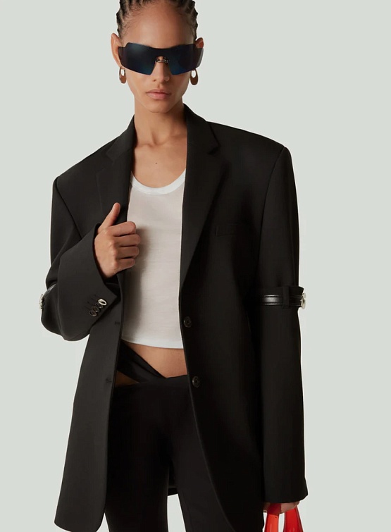 Женский пиджак Coperni Hybrid Oversized Tailored Jacket Black