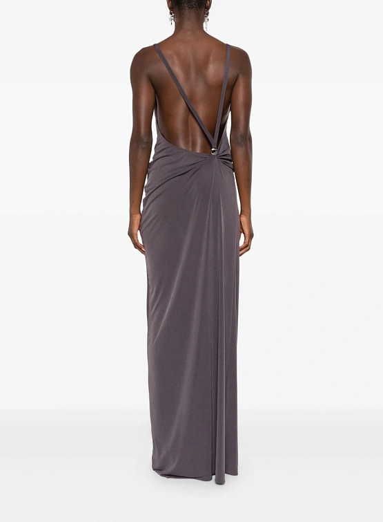 Женское платье Coperni Logo Dress Brown