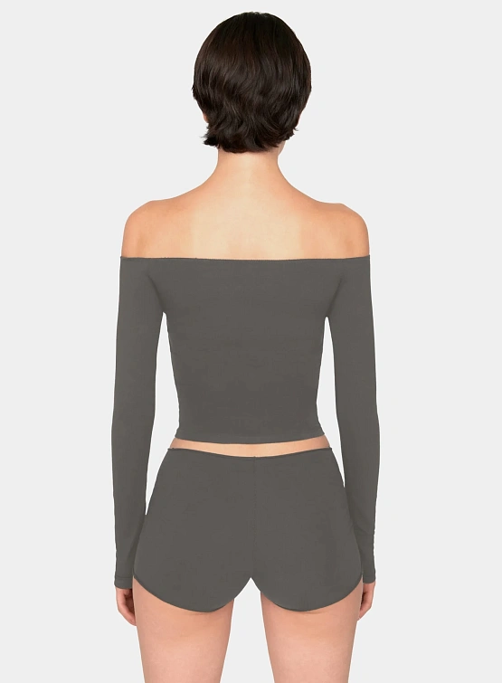 Женский лонгслив XSAI Off Shoulder Beluga