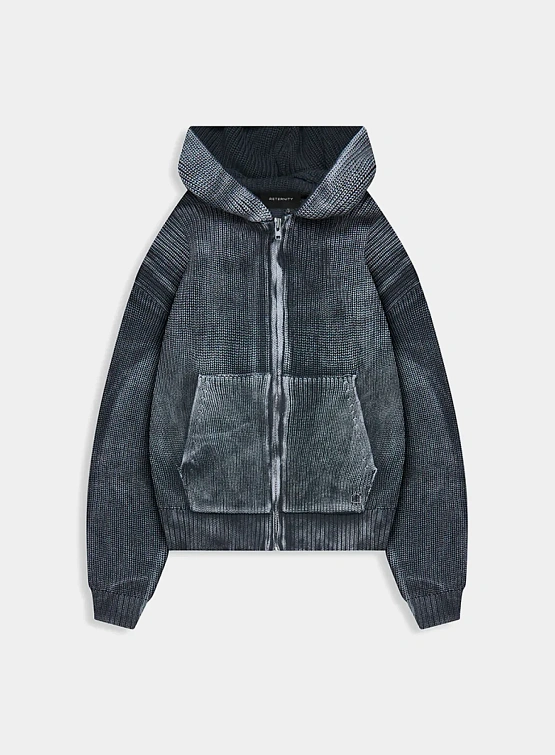 Зип-худи RETERNITY Essential Knit Acid Black