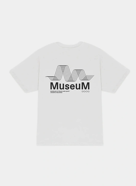 Футболка MUSEUM OF PEACE & QUIET SOUND WAVES White
