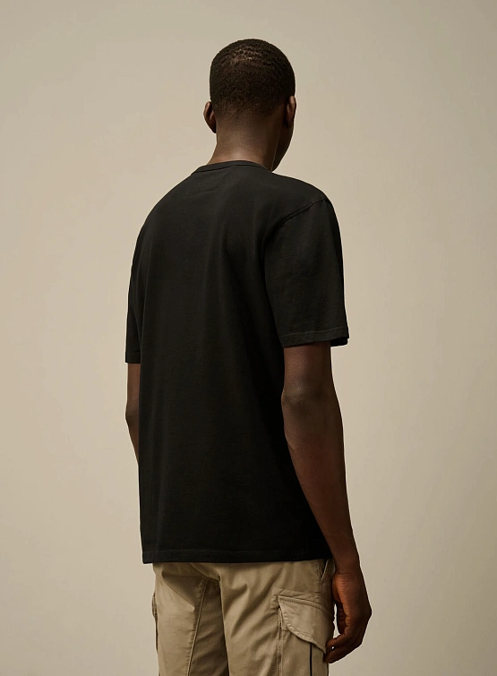 Футболка C.P. Company 24/1 Jersey Logo Black