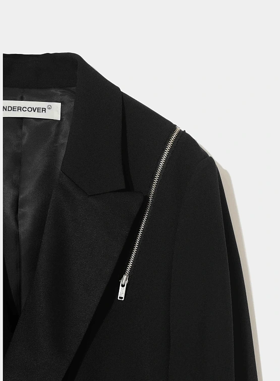 Женский пиджак UNDERCOVER Blend Inside-Out Satin Black