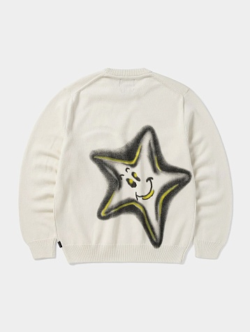 Свитер thisisneverthat Star Knit Sweater Ivory
