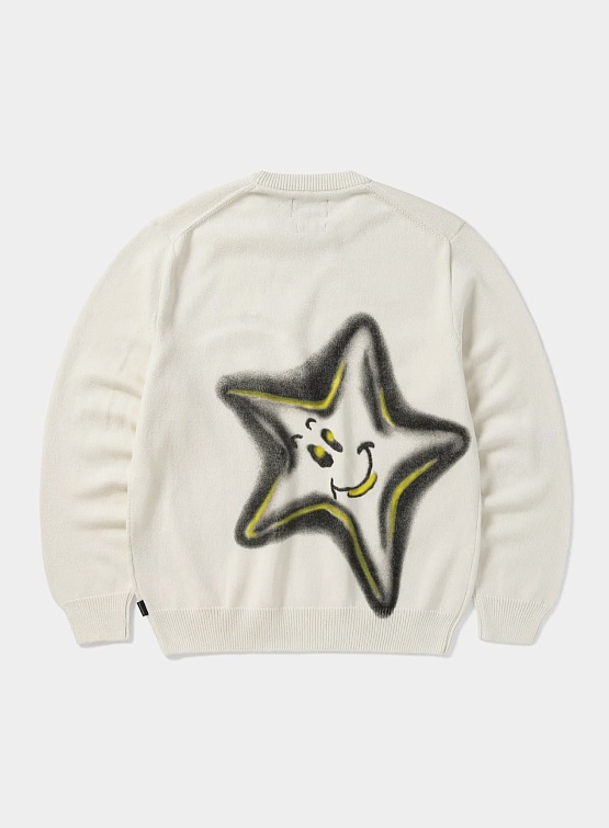 Свитер thisisneverthat Star Knit Sweater Ivory