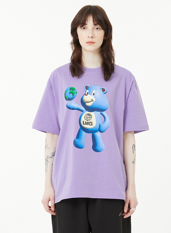 Футболка LMC 3D Bear Tee Light Purple