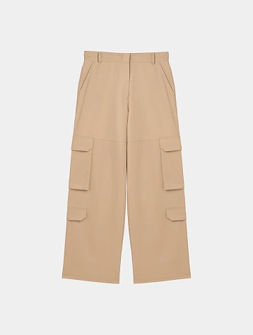 Брюки MSGM Solid Cargo Pants Beige