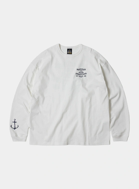 Лонгслив FrizmWORKS Rough Sea Smooth Sail White