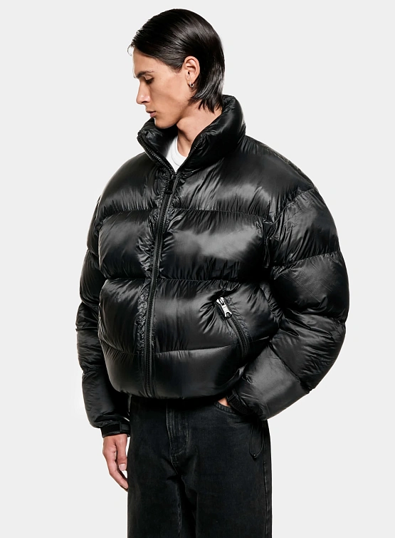 Пуховик MKI MIYUKI ZOKU Translucent Funnel Neck Bubble Black