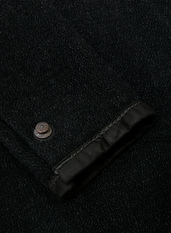 Пальто ISAAC SELLAM Mantel Highcoat Laine Unique Anthrazit