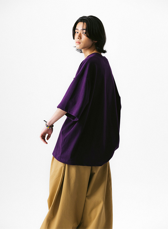Футболка ANGLAN Double Pocket Half Tee Purple