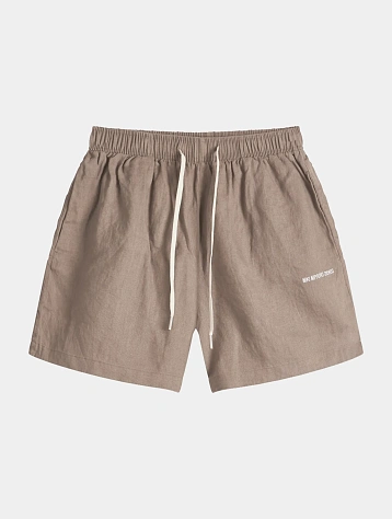 Шорты MKI MIYUKI ZOKU Linen Shorts Mushroom