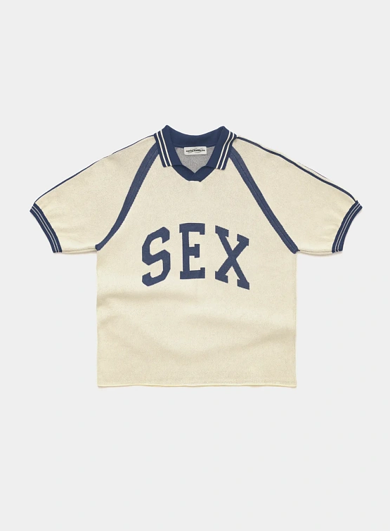 Поло Carne Bollente Captain Kinky Cream/Dark Blue