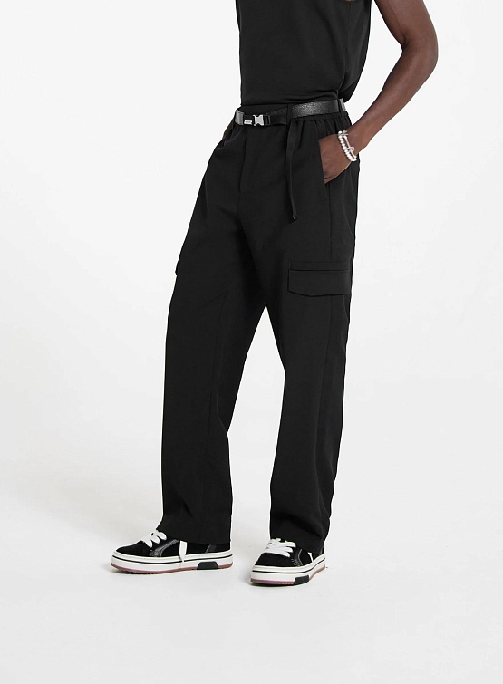 Брюки Represent Clo Relaxed Pants Black