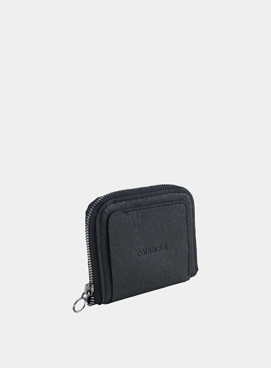 Кошелек COTE&CIEL Wallet & Purse Zippered M Leather Black