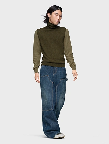 Свитер Maison Margiela Two-Tone Wool Green