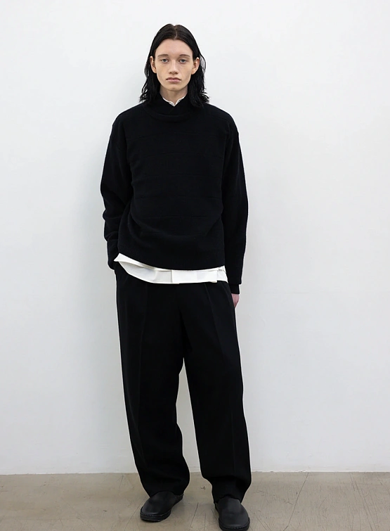 Брюки LE17SEPTEMBRE Two Tuck Wool Black