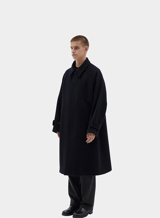 Пальто BROWNYARD Balmacaan Coat Dark Navy