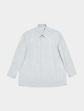 Рубашка AMOMENTO Square Pocket Shirt Light Blue