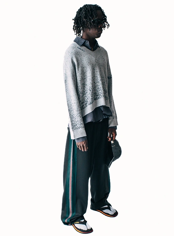 Свитер Jungles Jungles Logo Boxy V Neck Grey