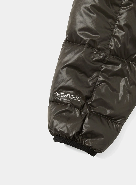 Пуховик thisisneverthat Pertex Light Down Brown Black