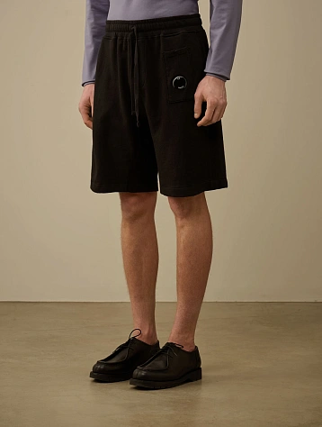 Шорты C.P. Company Malfilè Fleece Lens Black