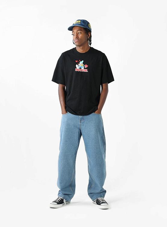 Футболка Butter Goods Puppy Love Logo Tee Black