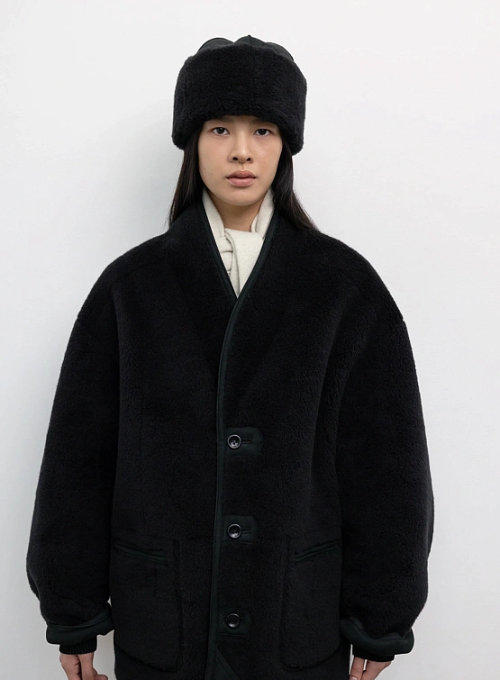 Шапка LE17SEPTEMBRE Shearling Black