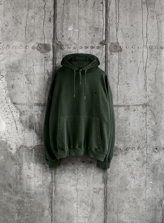 Худи ANGLAN Pigment Wappen Double Hoodie Khaki