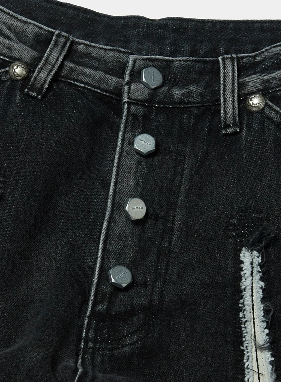 Джинсы Thug Club TC Bone Leather Black