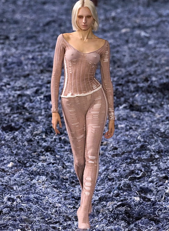 Женский лонгслив Diesel M-Calai Maglia Ivory Cream