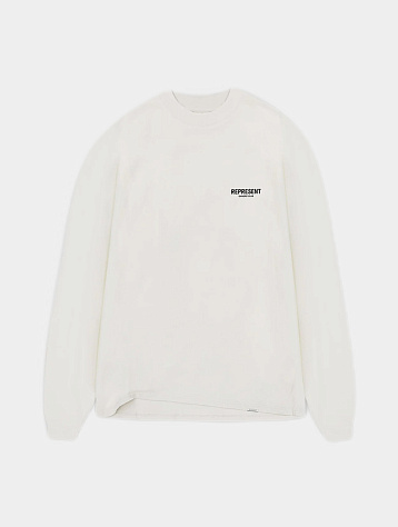 Лонгслив Represent Clo Owners Club LS T-Shirt Flat White