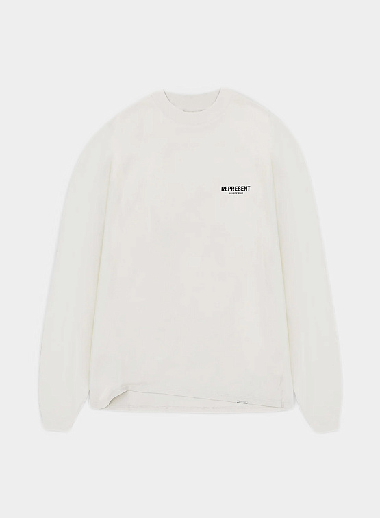 Лонгслив Represent Clo Owners Club LS T-Shirt Flat White