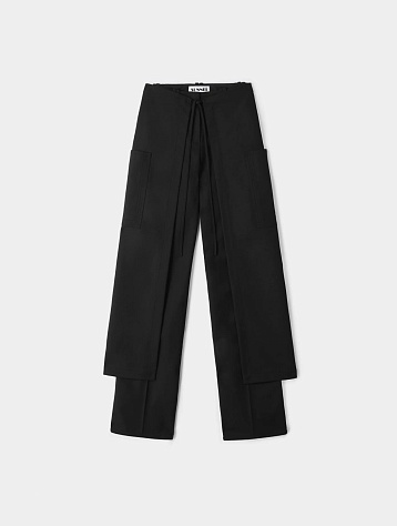 Женские брюки Sunnei Long Panel Pants Black