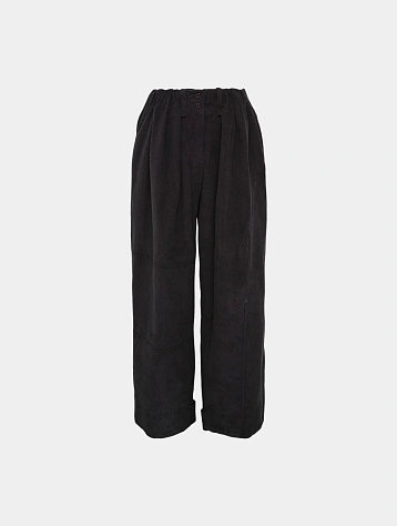 Женские брюки OPEN YY Corduroy Full Gather Blue