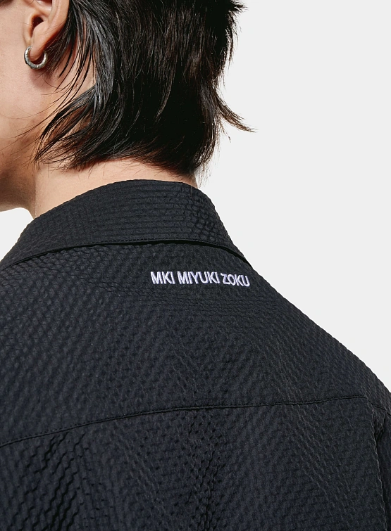 Рубашка MKI MIYUKI ZOKU Seersucker Vacation Black