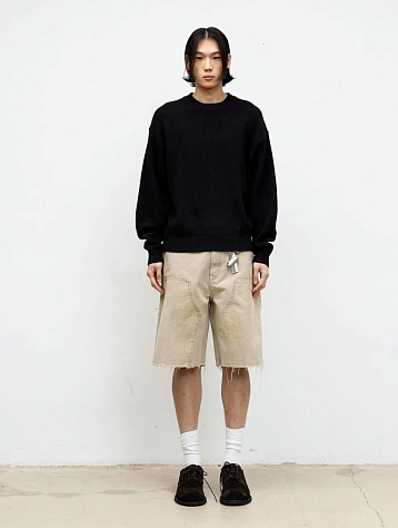 Свитер COOR Wool Cropped Crewneck Sweater Black