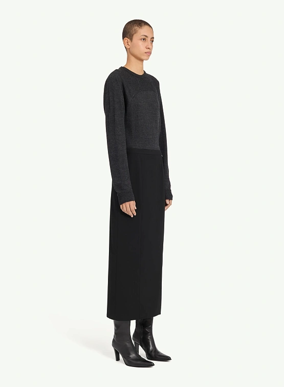 Женская юбка MM6 Maison Margiela Long Wool Black