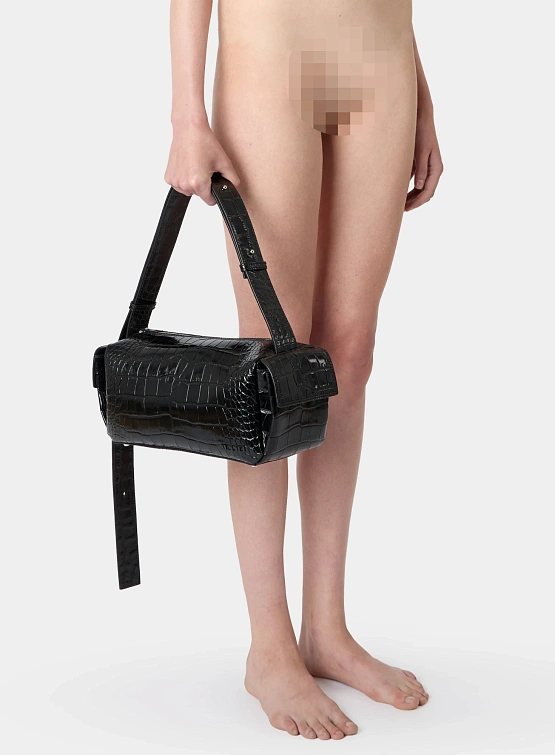 Сумка Sunnei Labauletto Calf Grain Leather Black