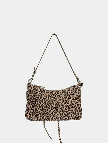 Женская сумка MARGESHERWOOD Ribbon Pochette Leopard Suede